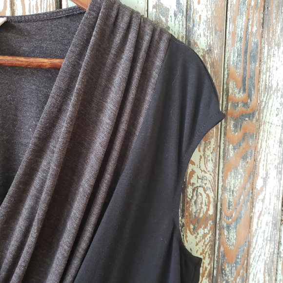 Coldwater Creek black/gray dress size LP - Picture 4 of 5